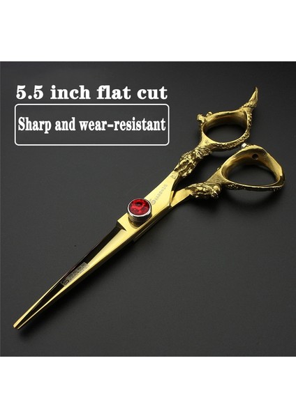 5.5 Inç Kesme Stili Ors Berber Dükkanı Saç Kesim Makası Japon Tarzı Ors Tg Oranı 15 Kesme Setleri Kuaför Aleti (Yurt Dışından)