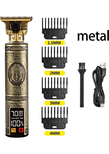 Menekşe Tarzı Saç Kesme Makinesi Profesyonel Kesici Yüksek Güç Vintage T9 USB Saç Kesme Makinesi Giyotin Erkekler Için Akülü Sakal Düzeltici Berber (Yurt Dışından)