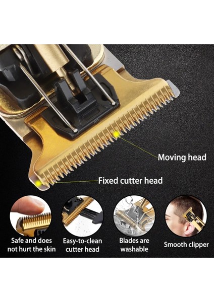 Menekşe Tarzı Saç Kesme Makinesi Profesyonel Kesici Yüksek Güç Vintage T9 USB Saç Kesme Makinesi Giyotin Erkekler Için Akülü Sakal Düzeltici Berber (Yurt Dışından) modelleri