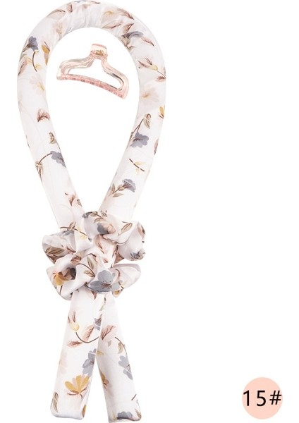 14 Çiçek Stili Slik Saten Isısız Saç Bigudi Kafa Kadınlar Için Saç Sarma Kıvırma Şerit Kız Scrunchies Şapkalar Saç Aksesuarları Curl Bar (Yurt Dışından) modelleri