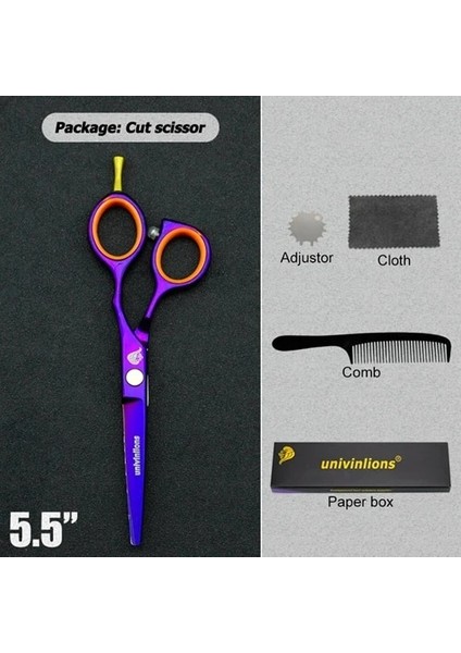 5501ZI Kesme Stili 5.5 "japon Saç Kesme Makası Profesyonel Saç Ors Jilet Kuaför Ors Kuaför Berber Ors Kuaför (Yurt Dışından)