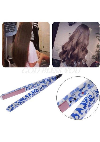 Siyah Stil Profesyonel Seramik Saç Düzleştirici Buharlı Şekillendirici Düz Demir Şekillendirme Araçları Hz 18W Düzleştirici Usukcar Şarj Cihazı (Yurt Dışından) fırsatları