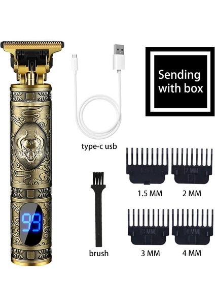 Boğa Stili T9 Clipper Giyotin Erkekler Için Elektrikli Tıraş Makinesi Erkekler Profesyonel Sakal Düzelticiler Şarj Edilebilir Saç Kesme Makinesi Saç Kesme Berber (Yurt Dışından)