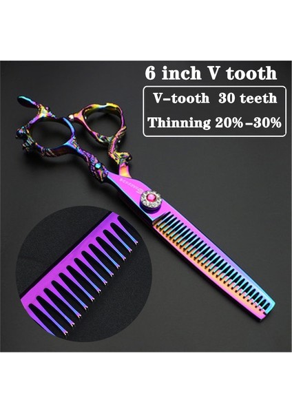 6 Inç Ince Stil Berber Ors Inç Japon Alon Kesme Profesyonel Makaslar Paslanmaz Çelik Jilet Kuaförlük Ors Setleri (Yurt Dışından)