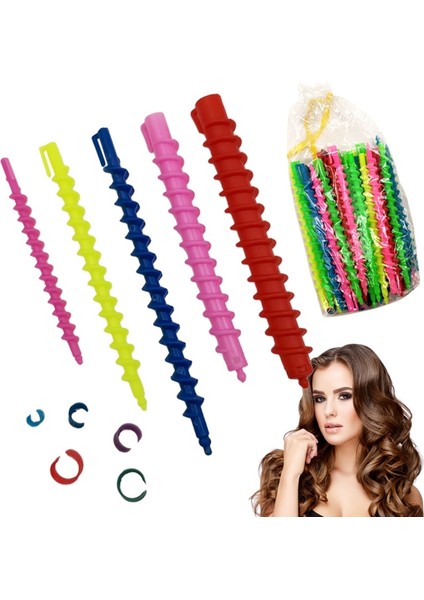 Içi Boş Tüp L Tarzı Plastik Şekillendirici Saç Silindirleri Bigudi Spiral Perma Çubuk Barlar Salon Kuaförlük Araçları Kuaför Dönen Vida Saç Şekillendirme Aracı (Yurt Dışından) fırsatları