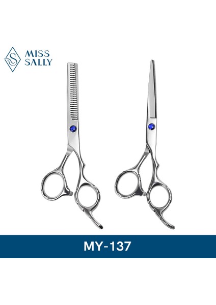 MY-137 Stili Bayan Sally Saç Orutting Tg Şekillendirici Aracı Paslanmaz Çelik Salon Kuaförlük Makası Düzenli Düz Diş Bıçak (Yurt Dışından)