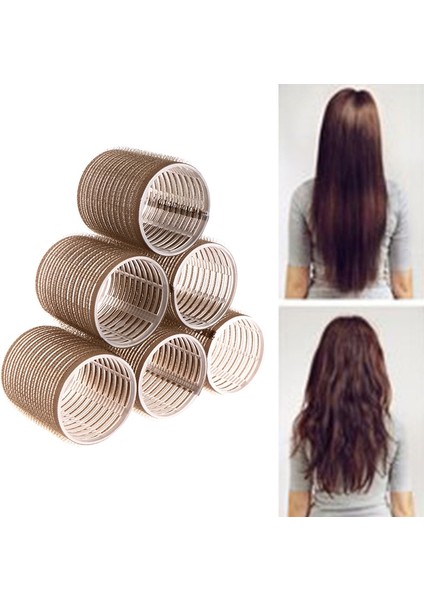 Pembe Tarzı Farklı Boyutlu Kuaförlük Ev Kullanımı Dıy Sihirli Büyük Kendinden Yapışkanlı Saç Silindirleri Şekillendirici Rulo Rulo Bigudi Güzellik Aracı (Yurt Dışından) fırsatları