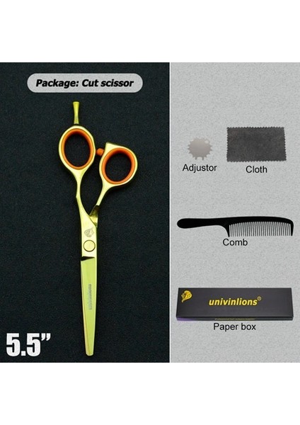 5501-CUT Stili Goldeors Univinlions Saç Ors Japon Kuaförü Ors Berber Malzemeleri Kuaför Saç Kesimi Makasları (Yurt Dışından)