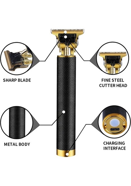 Siyah Stil Kesim Makinesi Saç Kesme Makinesi Lityum Kıllar Fg Solma Karıştırma Profesyonel Saç Kesme Erkekler Için Pro Sakal Düzeltici Elektrikli (Yurt Dışından) fiyatları