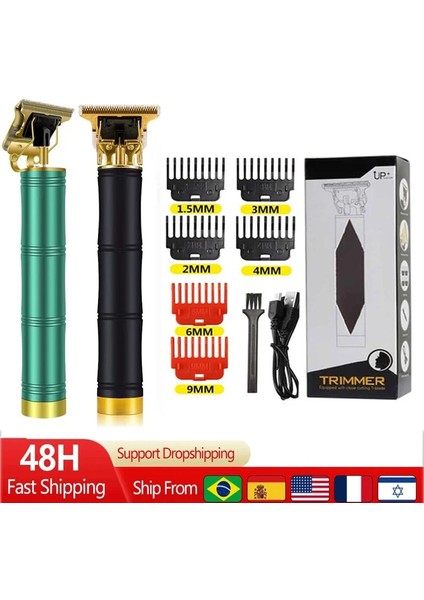 Ejderha Tarzı T9 USB Şarj Elektrikli Saç Kesme Makinesi Şarj Edilebilir Yeni Saç Kesme Makinesi Adam Tıraş Makinesi Düzeltici Erkekler Için Berber Profesyonel Sakal (Yurt Dışından)