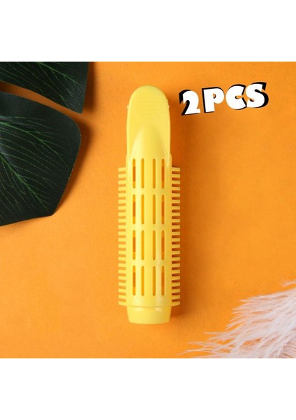 03 Sarı Stil 2 Adet Saç Bigudi Klipleri Saç Kökü Kabarık Saç Hacim Veren Klip Patlama Saç Bigudi Dıy Saç Şekillendirici Aracı Sihirli Saç Bakım Silindirleri (Yurt Dışından)