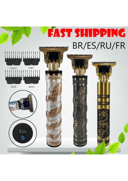 Ejderha Stili Saç Kesme Makinesi Giyotin Erkekler Için Makine Şarj Edilebilir Yeni Saç Kesme Makinesi Professionalt9 USB Elektrikli Profesyonel Sakal Saç Kesimi (Yurt Dışından) modelleri