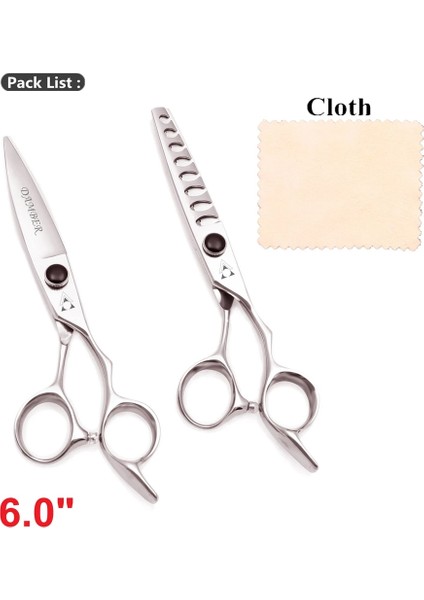 9022 Hei Dui 6.0 Stili 6.0 Saç Veya Profesyonel Yüksek Li Kuaförlük Veya Berber Tg Veya Japon Çelik Kesme Makası# (Yurt Dışından)