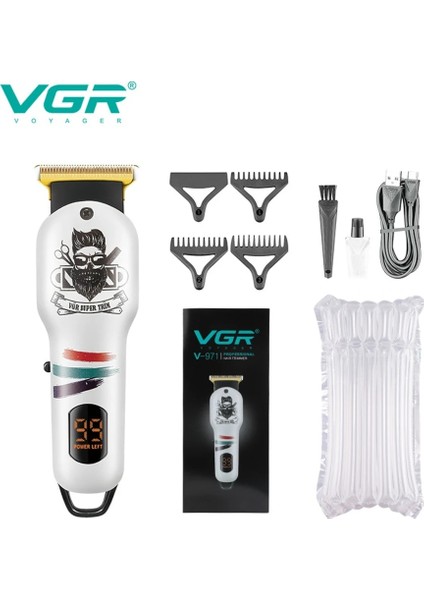 Mor Tarzı Vgr Saç Düzeltici Akülü Saç Kesme Makinesi Elektrikli Saç Kesme Makinesi Profesyonel Berber Dijital Ekran Giyotin Erkekler Için (Yurt Dışından)