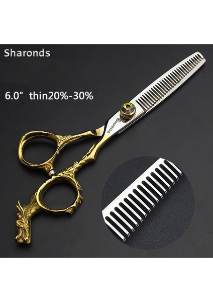 6 Inç Ince Stil Inç Saç Kesimi Veya Profesyonel Salon Veya Japon Çelik Seti Kuaförlük Veya Berber Dükkanı Makası (Yurt Dışından)