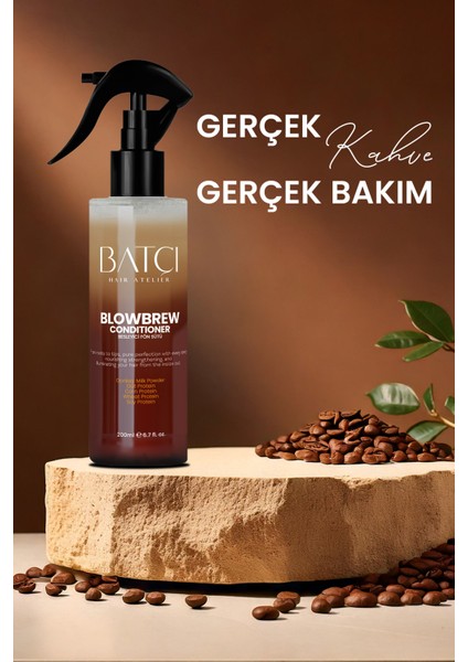 Kahveli Çift Fazlı Saç Bakım Fön Sütü 200 ml Besleyici modelleri