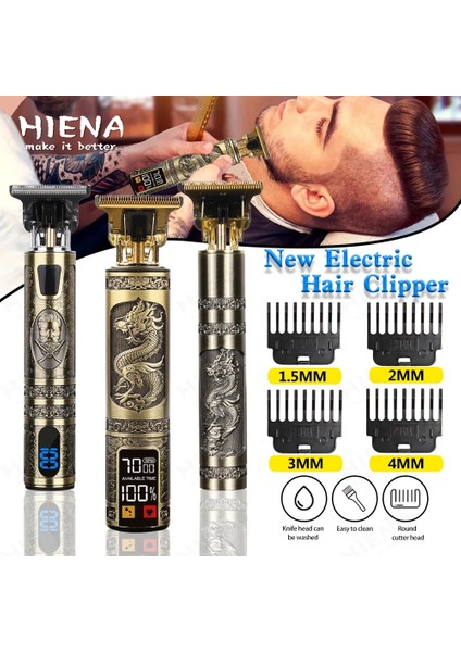 Manlcd2 Stili T9 USB Elektrikli Saç Kesme Makinesi Şarj Edilebilir Yeni Saç Kesme Makinesi Adam Tıraş Makinesi Giyotin Erkekler Için Berber Profesyonel Sakal Düzeltici (Yurt Dışından) fiyatları