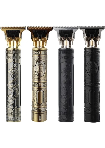 Altın2 Tarzı T9 USB Saç Kesme Makinesi Erkekler Için Sakal Tıraş Makinesi Saç Yeni Berber Sakal Düzeltici Elektrikli Saç Kesme Makinesi Profesyonel Vintage T9 (Yurt Dışından)