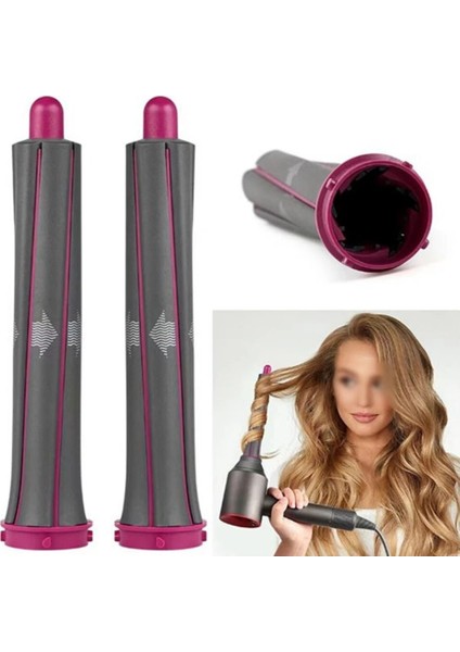 Pembe Tarzı 3in1 Dyson Airwrap Süpersonik Saç Kurutma Makinesi Curling Eki Otomatik Saç Bigudi Varil ve Adaptörleri Şekillendirici Curling Aracı (Yurt Dışından) modelleri