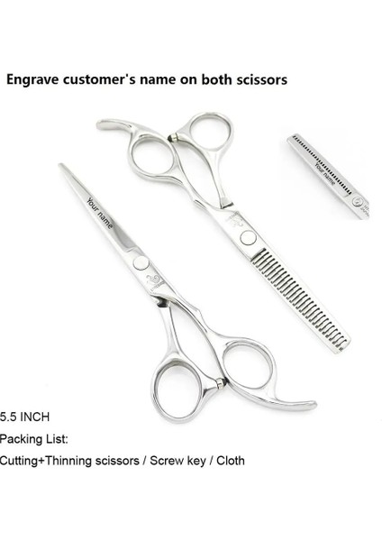 5.5 Inç Logo Stilini Ayarla Japonya Saç Ya Da Gümüş 5.5 Inç 6 Inç Kuaförlük Ya Da Saç Kesme Ya Da Çok Keskin Lyrebird Yenı Seti (Yurt Dışından)