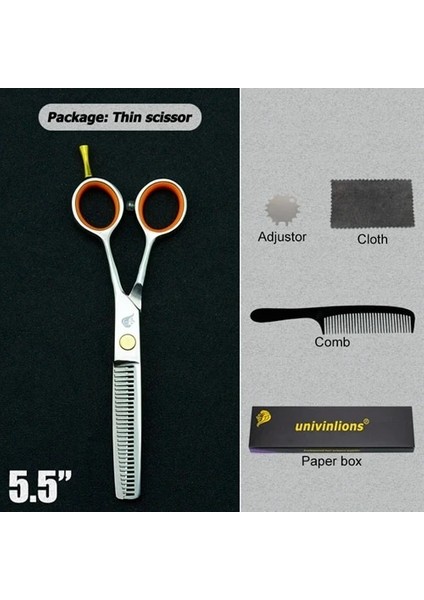 5.5 Inç Inceltme Stili Japon Kuaförlük Ors Jilet Berber Ors Saç Profesyonel Ciseaux Saç Modeli Tg Makaslar Tijeras (Yurt Dışından)