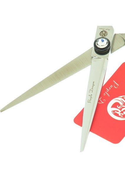 A0170B-03-60 Stili Yüksek 6.0 "japa Berber Kesme Veya Salon Kuaförler Için Maya Saplı Mor Ejderha Saç Makası A0073B (Yurt Dışından)