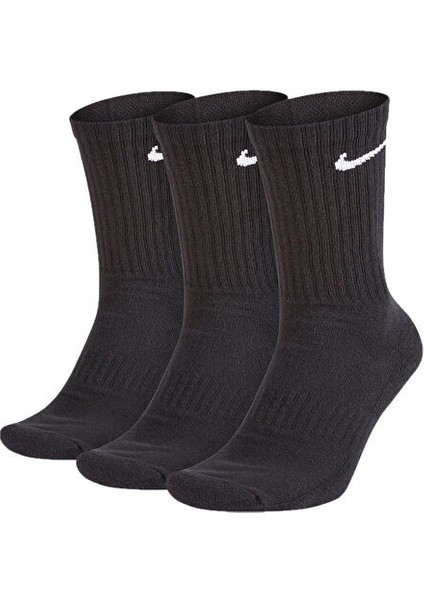 Nıke U Nk Everyday Cush Ankle 3pr Çorap SX7664-010 Siyah