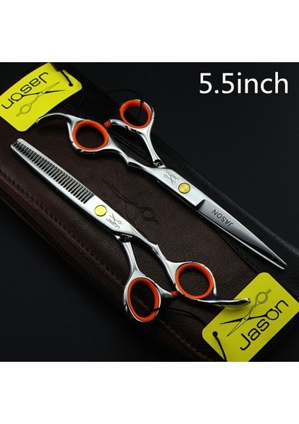 5 Nokta 5 Inç Stili Ors+Bag+Tarak Japonya Yüksek Li Jason Inch Profesyonel Kuaförlük Ors Saç Kesme Berber Makası Seti Salon (Yurt Dışından)