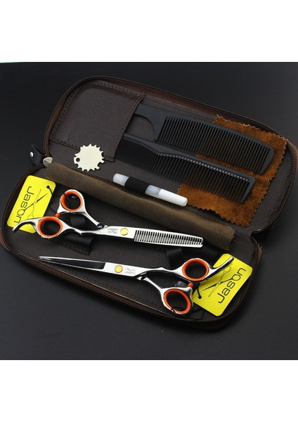 5 Nokta 5 Inç Stili Ors+Bag+Tarak Japonya Yüksek Li Jason Inch Profesyonel Kuaförlük Ors Saç Kesme Berber Makası Seti Salon (Yurt Dışından) fırsatları