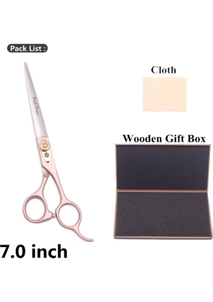 9105 Jin C-7h Stili Berber Profesyonel Veya Mor Ejderha Japonya Çelik Kesme Veya Kuaförlük Tg Makası Gül Altın 9105# (Yurt Dışından)