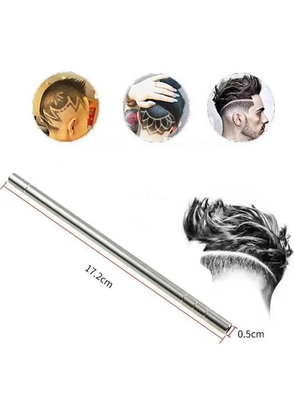 Gümüş Tarzı Saç Düzeltici Oyma Sakal Saç Veya Kaş Oyma Kalem Dövme Kuaför Kuaförlük Veya Kaş Yağı Kafa Oyma (Yurt Dışından)