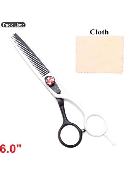 1018 Bai Ya 6.0 Stili Profesyonel Kuaförlük Veya Saç Kesme Veya Berber Veya Tg Saç Kesimi Makas Makas Seti 1018# (Yurt Dışından)