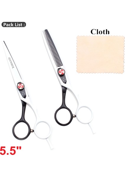 1018 Bai Dui 5.5 Stili Profesyonel Kuaförlük Veya Saç Kesme Veya Berber Veya Tg Saç Kesimi Makas Makas Seti 1018# (Yurt Dışından)