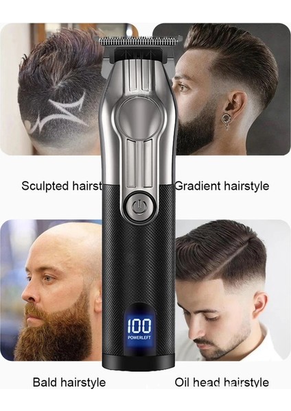 Altın Tarzı T9 Profesyonel Saç Düzeltici Altın Kesme Makinesi Erkekler Için Şarj Edilebilir Berber Akülü Saç Kesme T Makinesi Saç Şekillendirici Sakal Düzeltici (Yurt Dışından) fiyatları