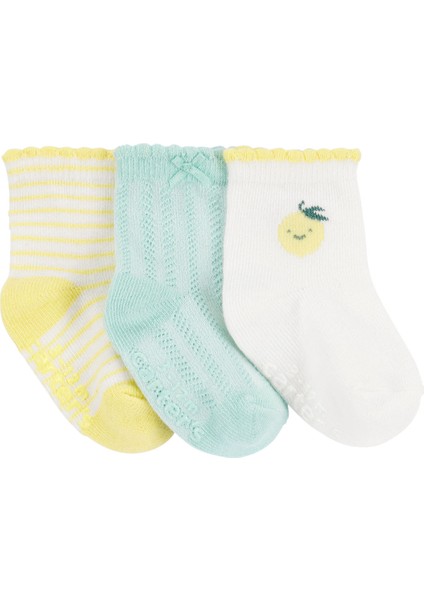 Kız Bebek Çorap Set 3'lü Paket