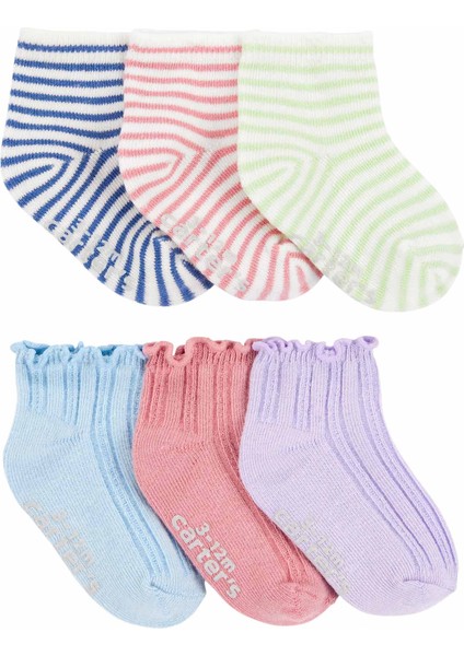 Kız Bebek Çorap Set 6'lı Paket