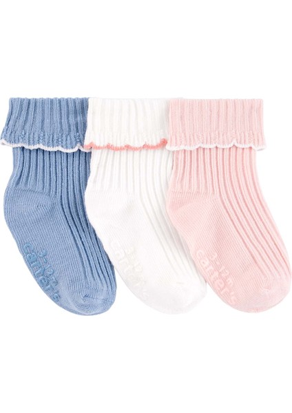 Kız Bebek Çorap Set 3'lü Paket