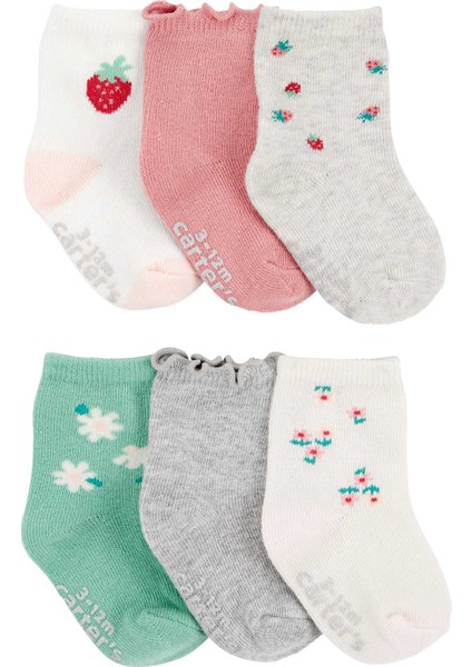 Kız Bebek Çorap Set 6'lı Paket