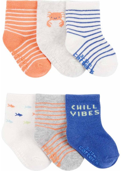 Erkek Bebek Çorap Set 6'lı Paket