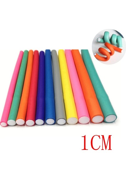 10 mm Tarzı Et Saç Bigudi Sihirli Hava Saç Rulo Kıvırma Çubukları Yumuşak Köpük Büküm Flexi Çubuklar Saç Dıy Şekillendirme Aracı Kuaför (Yurt Dışından)