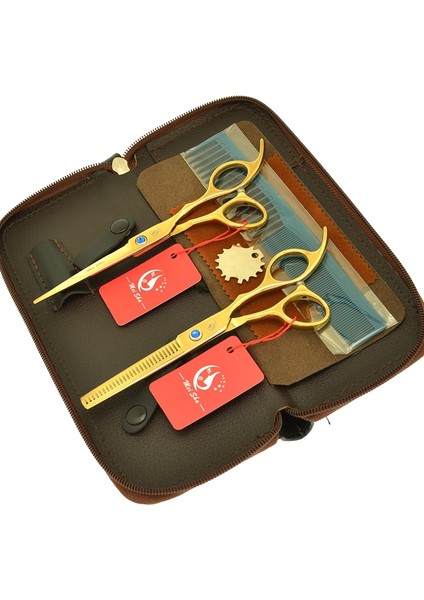 A0175A-03-60 Stili 6 "profesyonel Kuaförlük Veya Set Tarak Paslanmaz Çelik Saç Kesme Veya Tg Makası Berber Dükkanı Malzemeleri A0176A (Yurt Dışından)