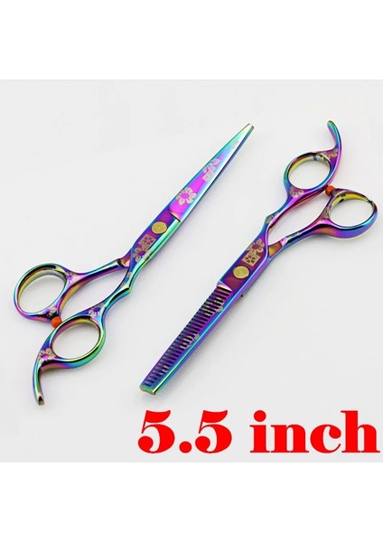 5.5 Inçlik Set Stili Profesyonel Japaurple Kiraz Saç Ors Saç Kesimi Tg Berber Makas Kesme Makası Kuaför Ors (Yurt Dışından)