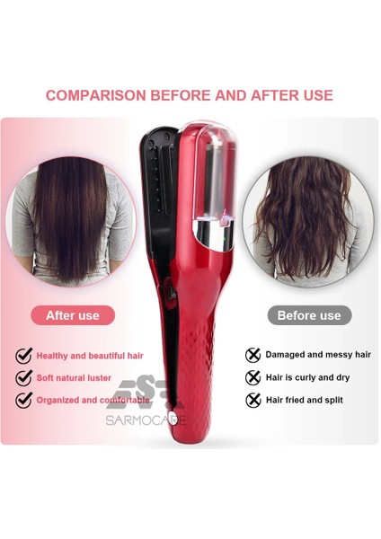 Yeşil Stil Saç Kesme Makinesi Akülü Açık Uçlu Saç Kesici Split Uçlu Saç Düzeltici Tip-C Şarj Otomatik Uç Sökücü Hasarlı Saç Bakımı (Yurt Dışından) fırsatları