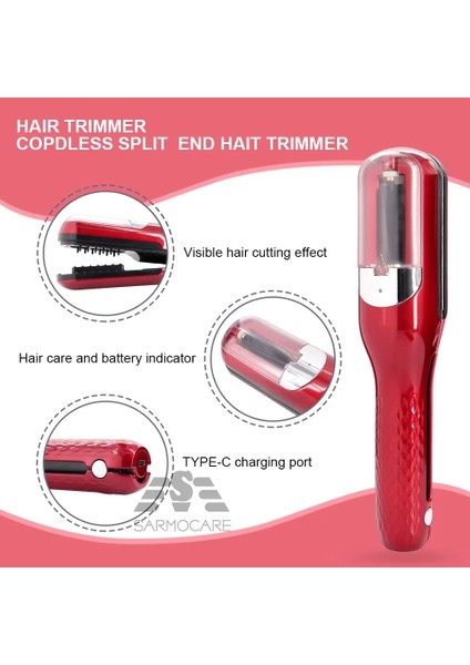 Yeşil Stil Saç Kesme Makinesi Akülü Açık Uçlu Saç Kesici Split Uçlu Saç Düzeltici Tip-C Şarj Otomatik Uç Sökücü Hasarlı Saç Bakımı (Yurt Dışından) indirimleri