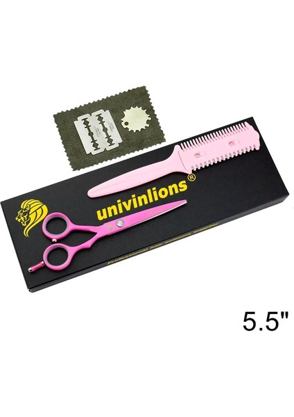5503B-KESME Stili 5.5 "siyah Pembe Saç Veya Jilet Kuaförlük Veya Satış Profesyonel Kuaför Veya Berber Kesme Makinesi Japonya Saç Kesimi (Yurt Dışından)