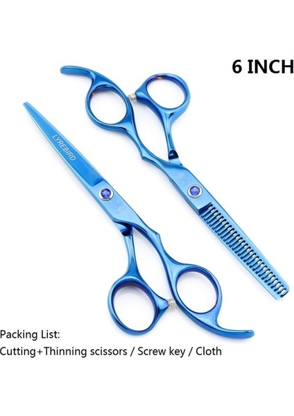 6 Inç Set Mavi Stili Japonya Saç Ya Da Gümüş 5.5 Inç 6 Inç Kuaförlük Ya Da Saç Kesme Ya Da Çok Keskin Lyrebird Yenı Seti (Yurt Dışından)