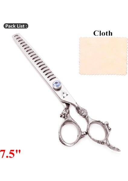 9107 Yin Ya 7.5 Stili Saç Ors Profesyonel Kuaförlük Berber Veya Kesme Tg Pet Makası Köpek Bakımı Ors Set 9107# (Yurt Dışından)