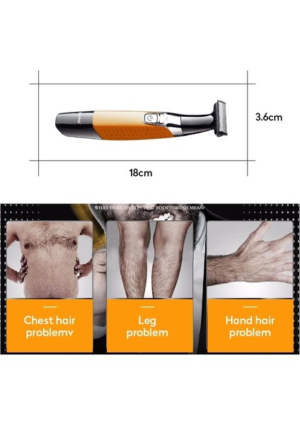 Turuncu Tarzı Keimei Elektrikli Sakal Düzeltici Saç Düzeltici USB Şarj Edilebilir Tıraş Makinesi Erkekler Için Profesyonel Epilatör Bir Bıçak Sakal Kesme Jilet (Yurt Dışından) fırsatları