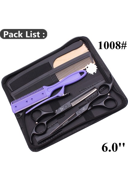 B1008 Hei Ka 6.0 Stili Barbefessional Kuaförlük Veya Saç Tg Makası Salon Saç Kesme Veya Set 1011#ZI-KA (Yurt Dışından)