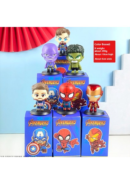 Marvel Big Head Edition Avengers Komple Model Set Süs (Yurt Dışından)